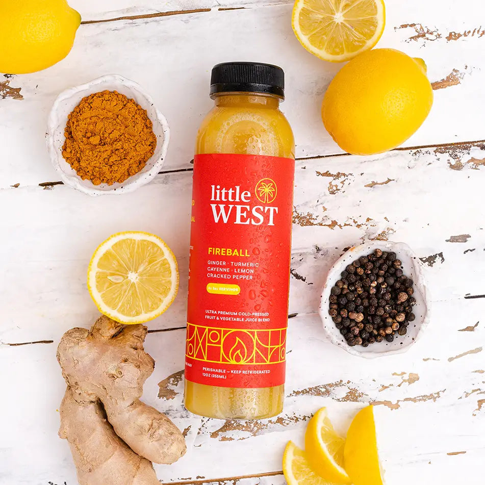 Little West Cold - Pressed Juices, 12oz Fireball