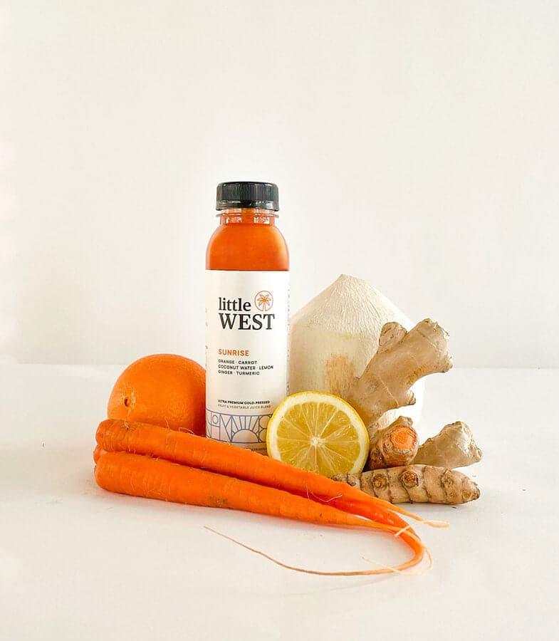 Carrot Orange Ginger Turmeric Juice by little west